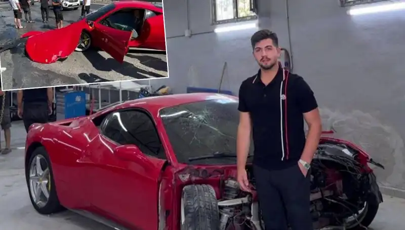 15 Milyonluk Ferrari Hurdaya Döndü: Sahibi Kayıp ve Üzüntü İçinde