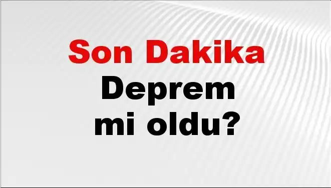 Kütahya'da Son Dakika Deprem Gelişmeleri! Nerede ve Ne Kadar Şiddetliydi?