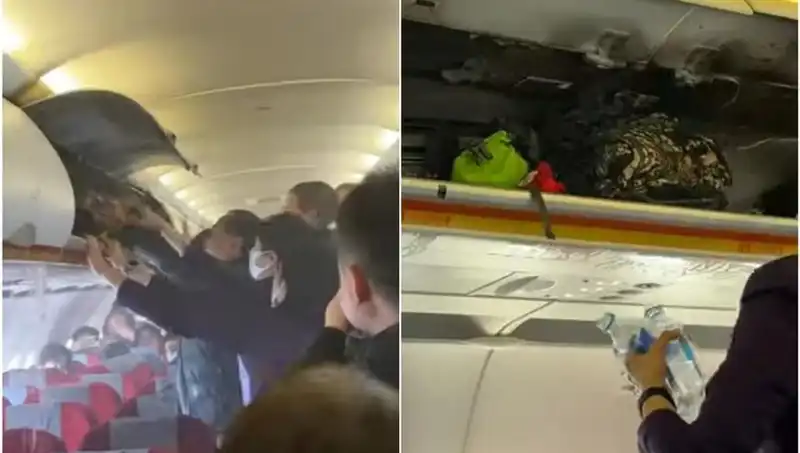 Çin'den Hong Kong'a Uçan Uçakta Yangın Korkusu: 168 Yolcu Hayatta Kalmayı Başardı