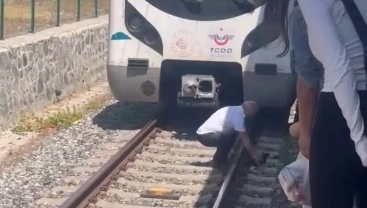 Raylardaki Kediyi Fark Eden Makinist, Marmaray'ı Durdurdu!