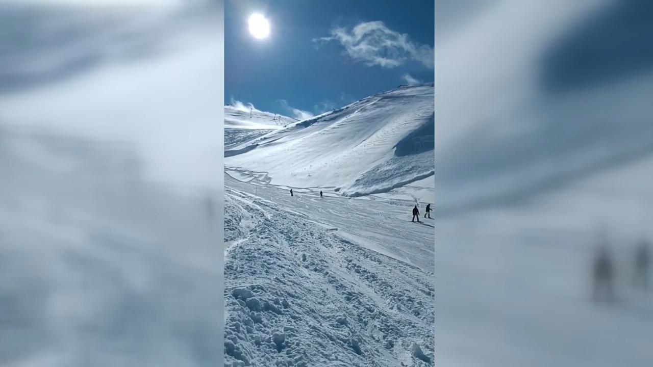 Palandöken'de Kayakçılara Çığ Tehlikesi