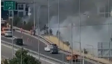 Anadolu Otoyolu'nda Sigara İzmariyle Çıkan Yangın: Korku Dolu Anlar Yaşandı