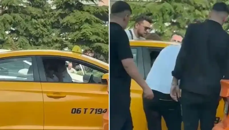 Trafikteki Kavga! Taksi Şoförüne Yumruk Atan Sürücü Gözaltına Alındı