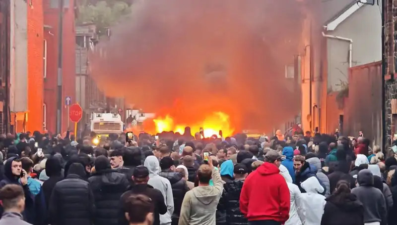 Kuzey İrlanda'da Cinsel Saldırı Protestosu: Huzursuz Sokaklar ve Yakılan Evler
