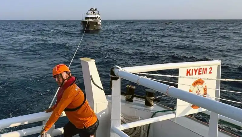 Marmaris Açıklarında Sürüklenen Tekne Kurtarılarak Kurtarıldı!