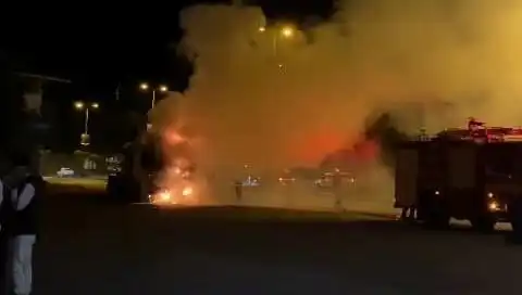 Zonguldak'ta Seyir Halindeki TIR Alev Alev Yandı, Panik Yaratan Anlar!